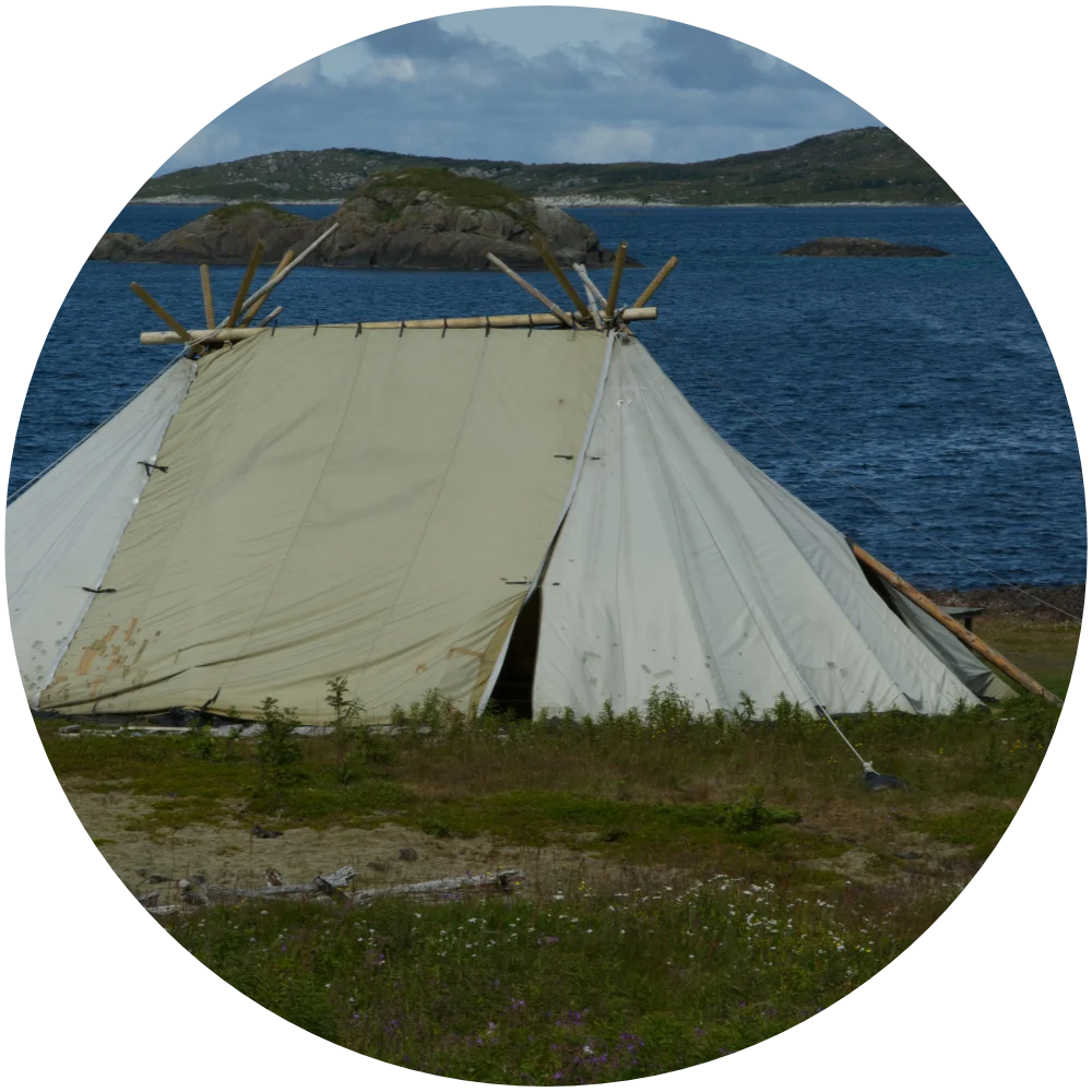 Sami tent on Senja, arctic Norway