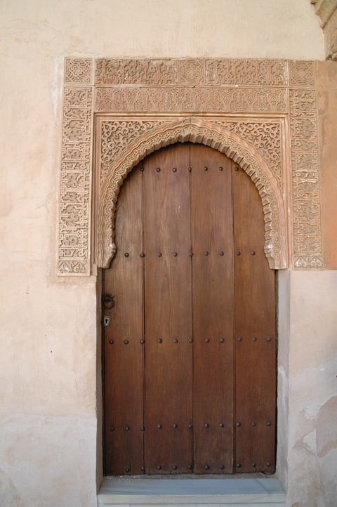 Door in Alhambra, Granada