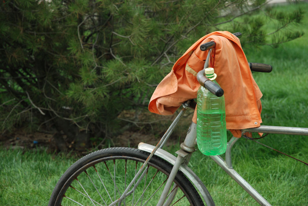 Bicycle with coat, Beijing