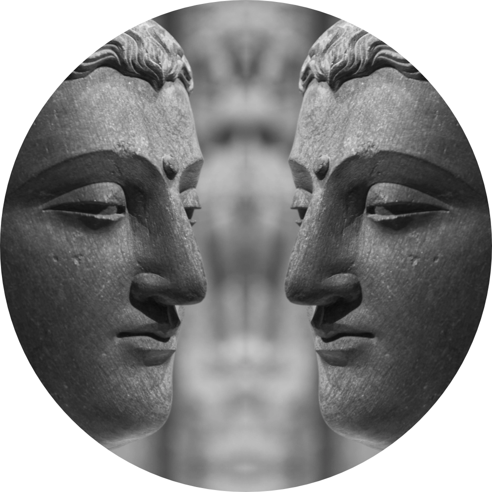 Rijksmuseum Amsterdam, Asia department in black and white