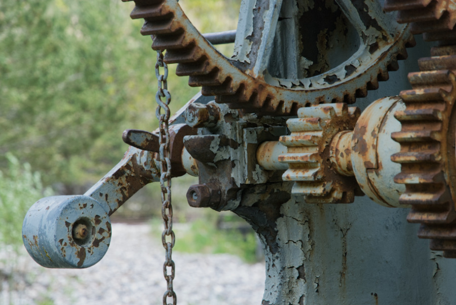 Train change along the track