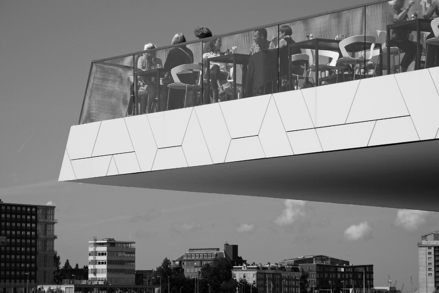 Filmmuseum Eye  Amsterdam in black and white