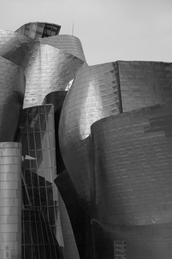 Guggenheim, Bilbao in black and white