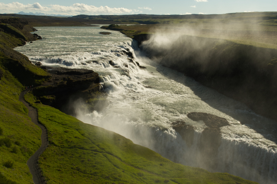 Gullfoss in early morning light, Iceland