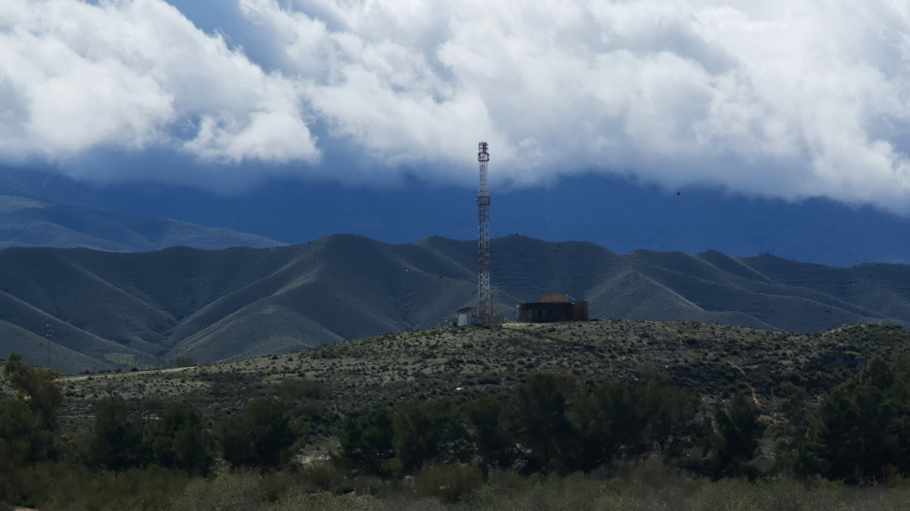 Abandoned mountain landscape near Tabernas